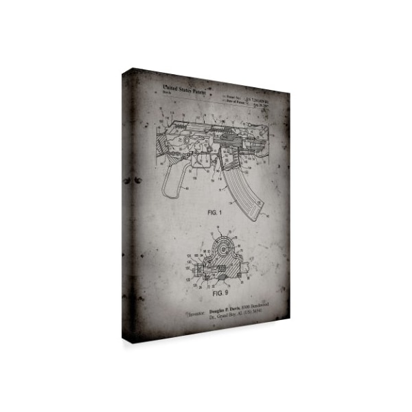 Cole Borders 'Ak 47 Bolt Locking ' Canvas Art,24x32